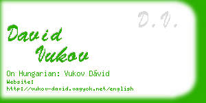 david vukov business card