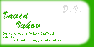 david vukov business card